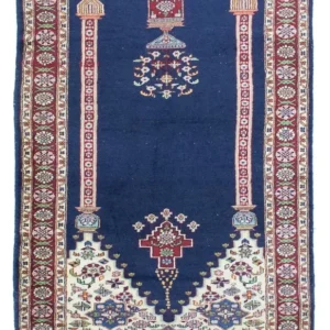 Turkaman teppe - 167 x 100 cm - blå