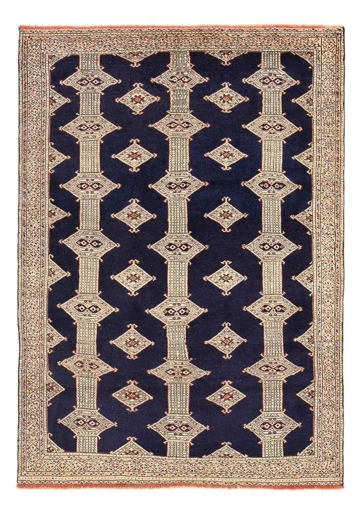 Turkaman teppe - 173 x 120 cm - mørkeblå