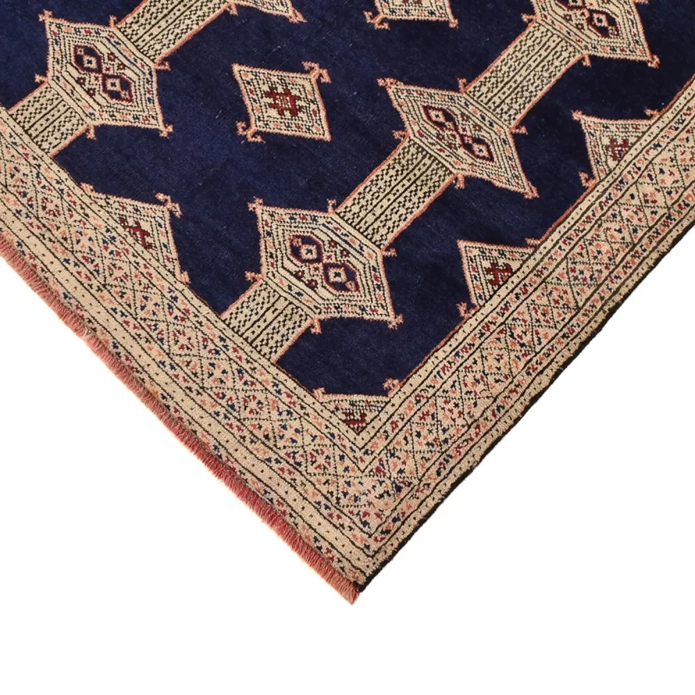 Turkaman teppe - 173 x 120 cm - mørkeblå