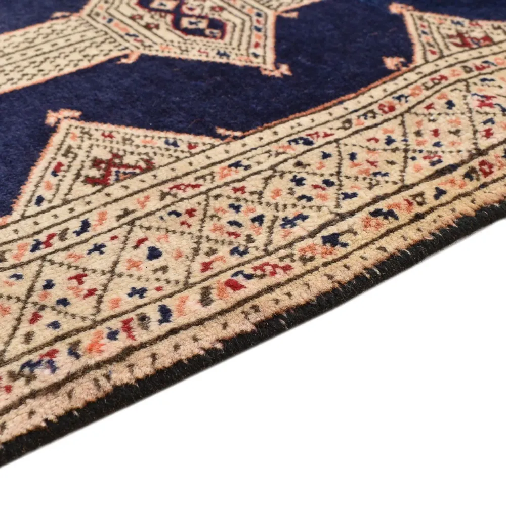 Turkaman teppe - 173 x 120 cm - mørkeblå