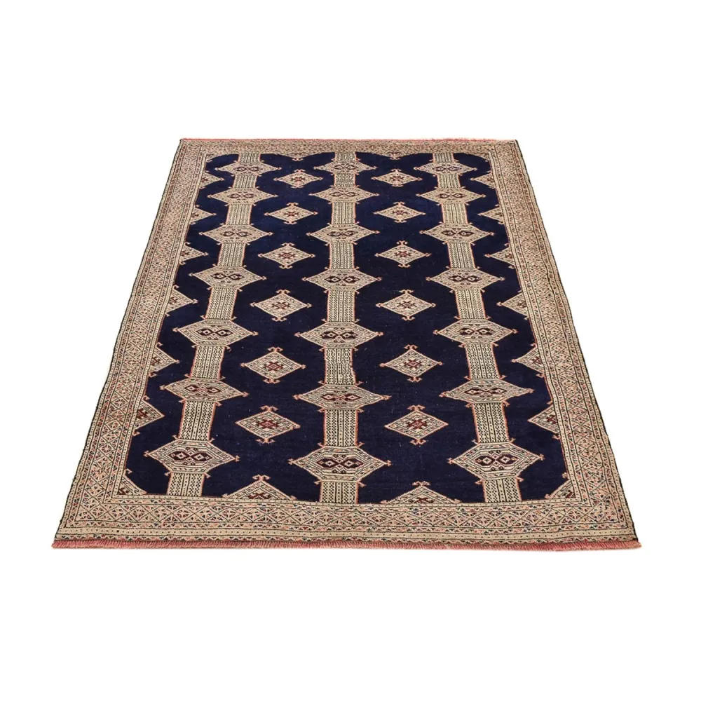 Turkaman teppe - 173 x 120 cm - mørkeblå