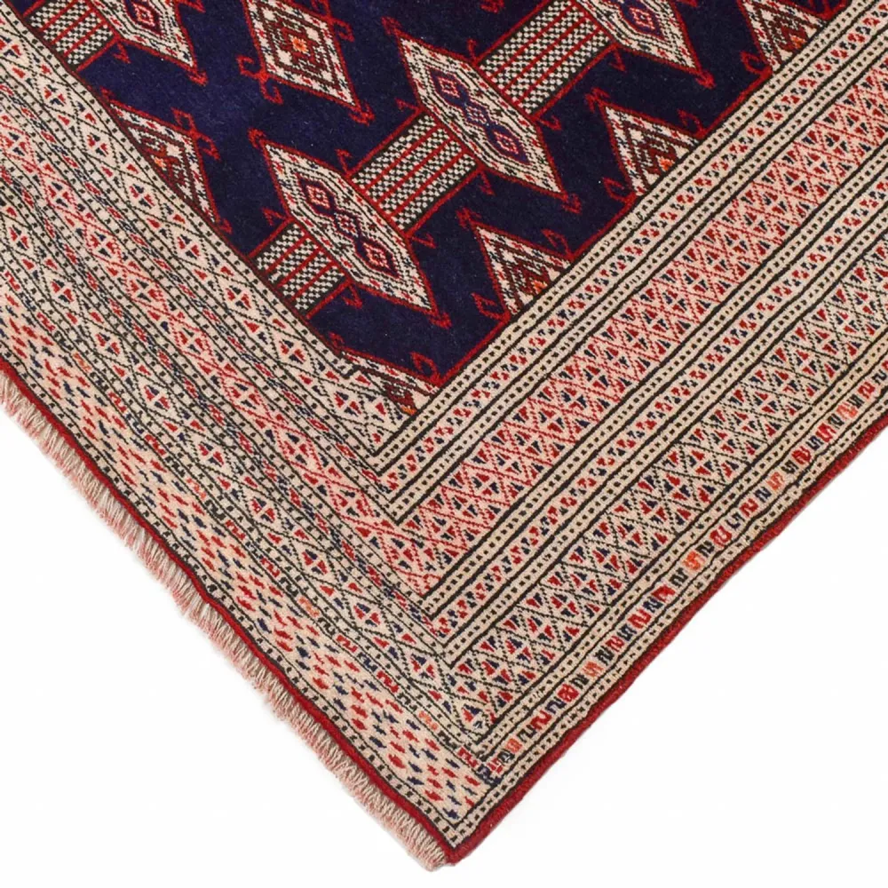 Turkaman teppe - 175 x 125 cm - mørkeblå