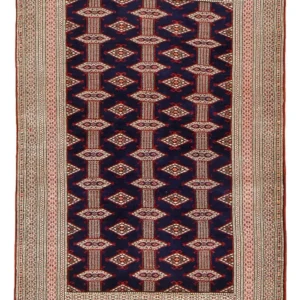 Turkaman teppe - 175 x 125 cm - mørkeblå