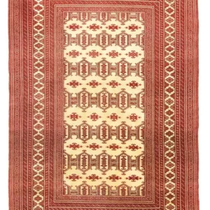 Turkaman teppe - 185 x 135 cm - rød