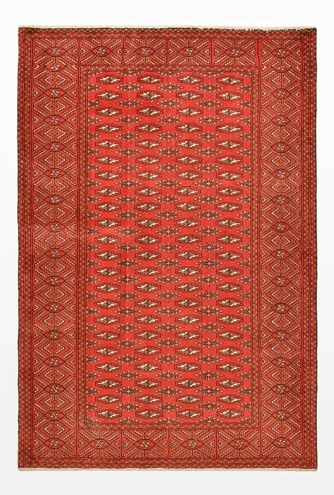 Turkaman teppe - 186 x 125 cm - rød