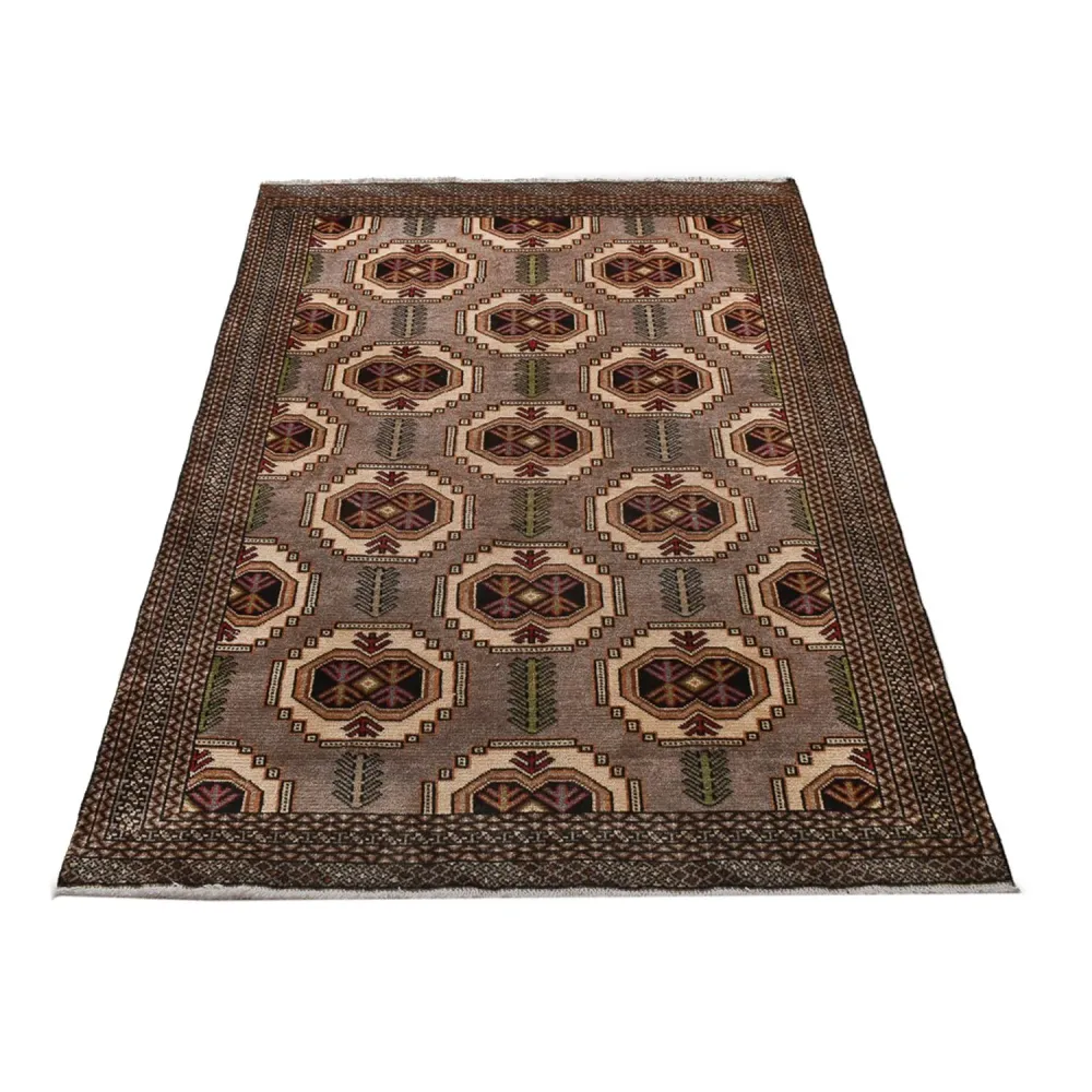 Turkaman teppe - 188 x 127 cm - flerfarget