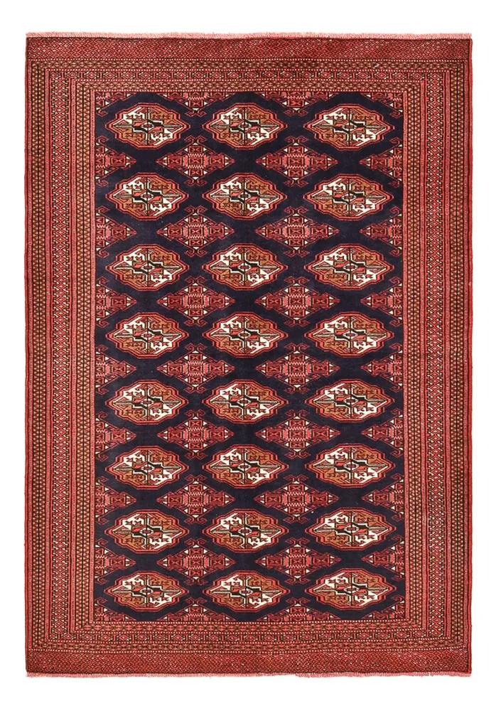 Turkaman teppe - 190 x 129 cm - rød