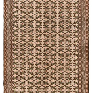 Turkaman teppe - 193 x 130 cm - mørk beige