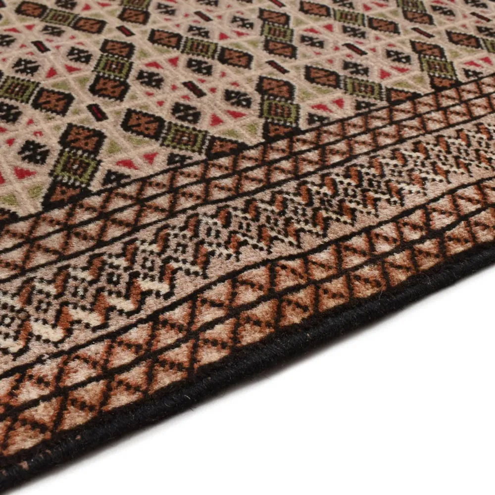Turkaman teppe - 193 x 130 cm - mørk beige