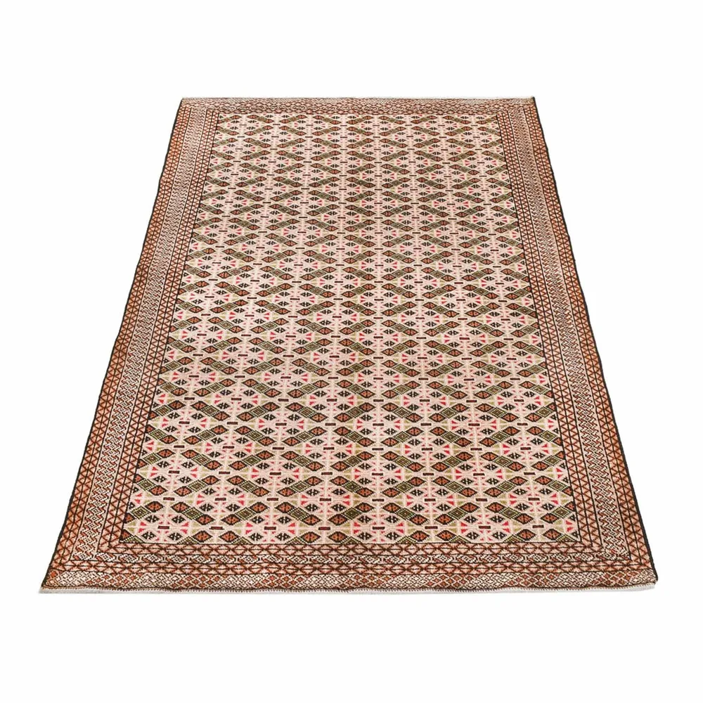 Turkaman teppe - 193 x 130 cm - mørk beige
