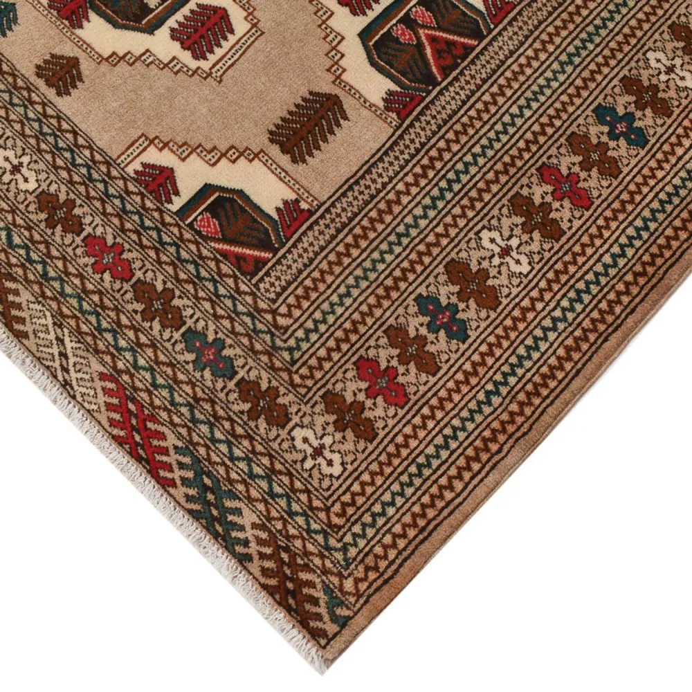 Turkaman teppe - 199 x 143 cm - flerfarget