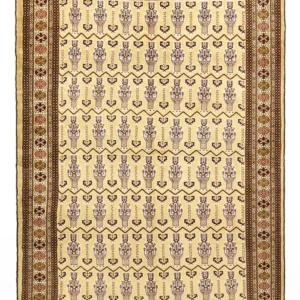 Turkaman teppe - 213 x 146 cm - lys beige