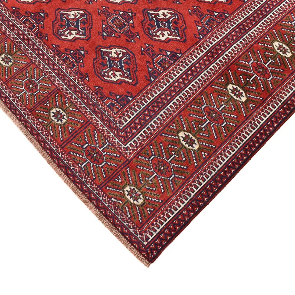 Turkaman teppe - 273 x 185 cm - rød