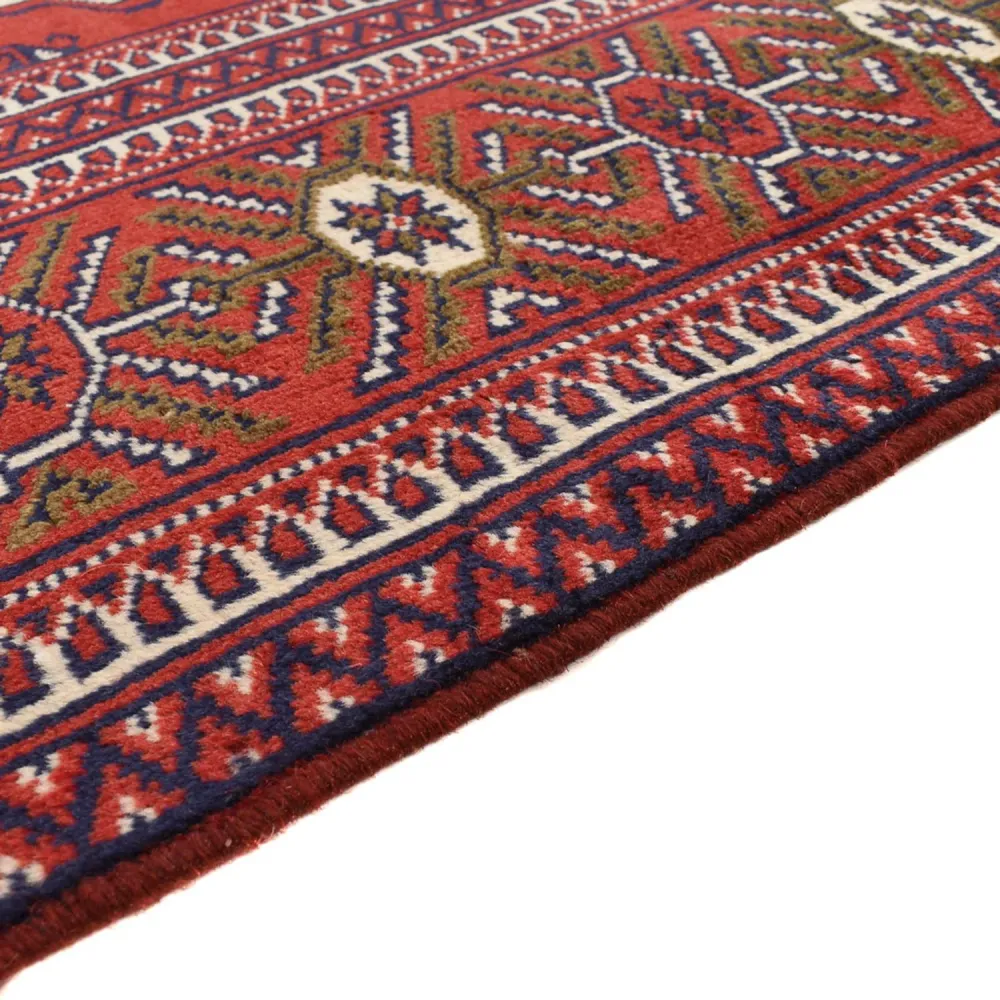 Turkaman teppe - 273 x 185 cm - rød