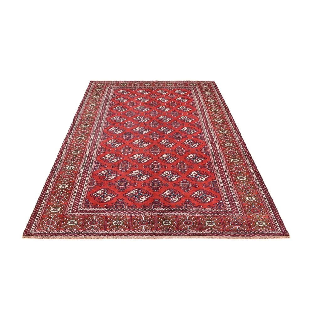Turkaman teppe - 273 x 185 cm - rød