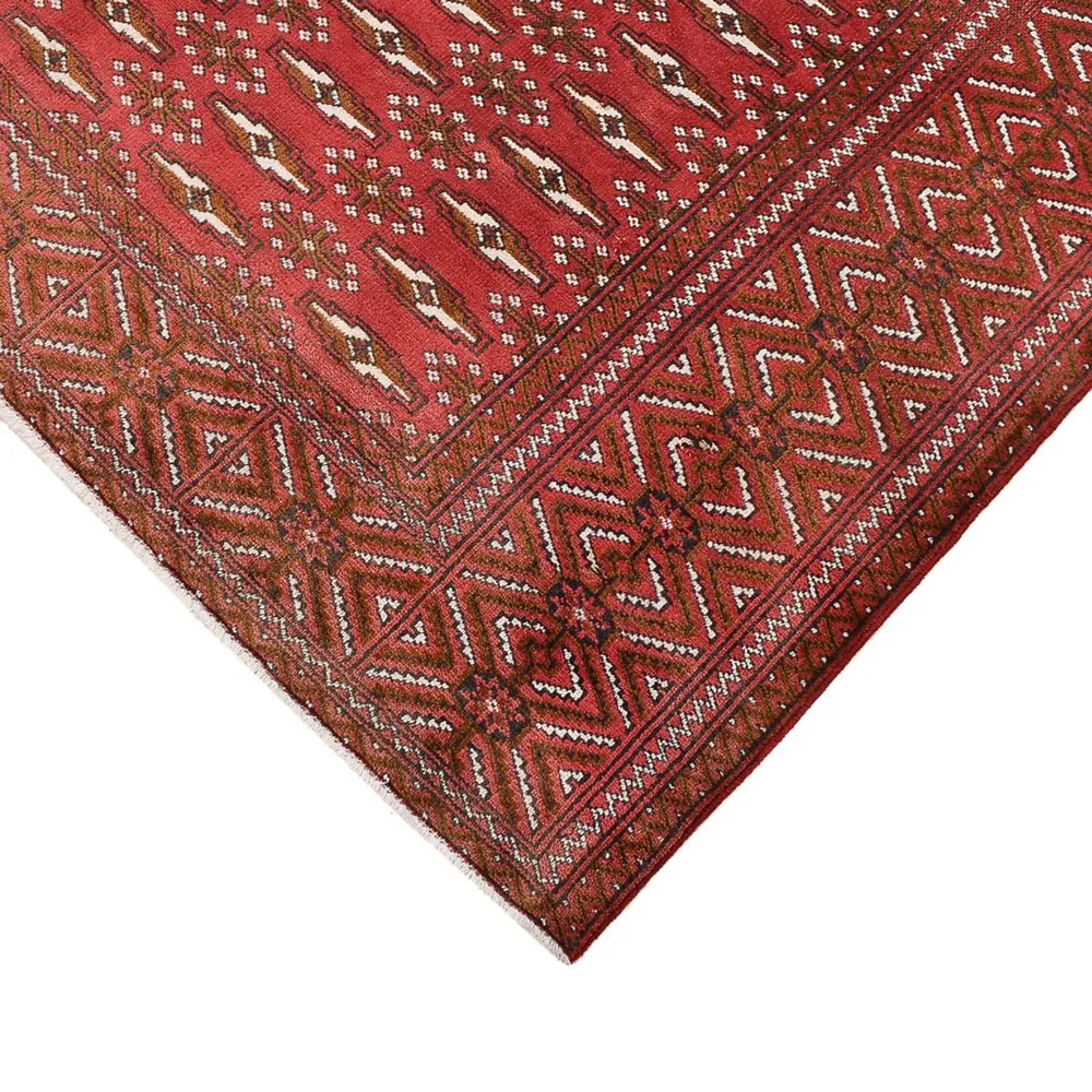Turkaman teppe - 280 x 203 cm - lys rød