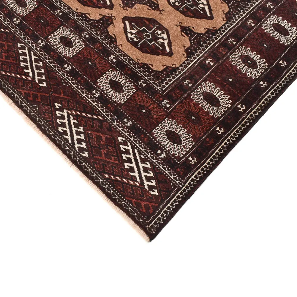 Turkaman teppe - 295 x 198 cm - lys beige