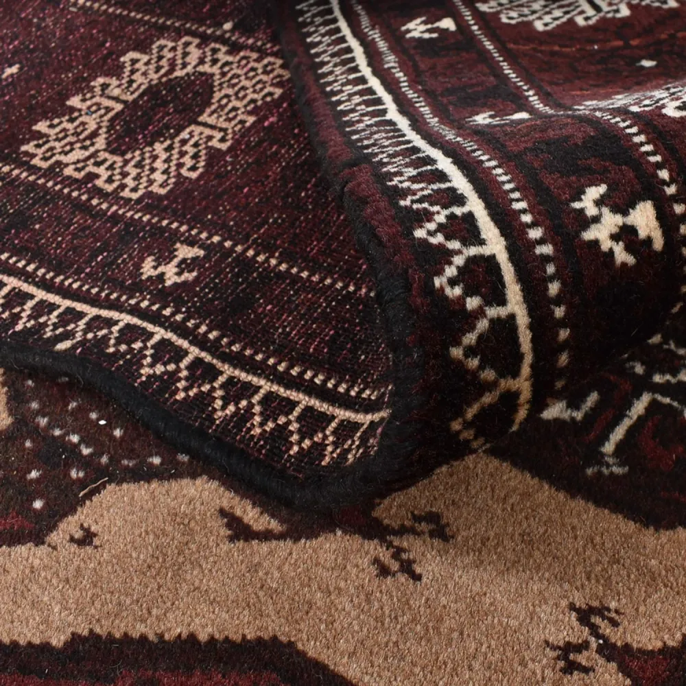 Turkaman teppe - 295 x 198 cm - lys beige