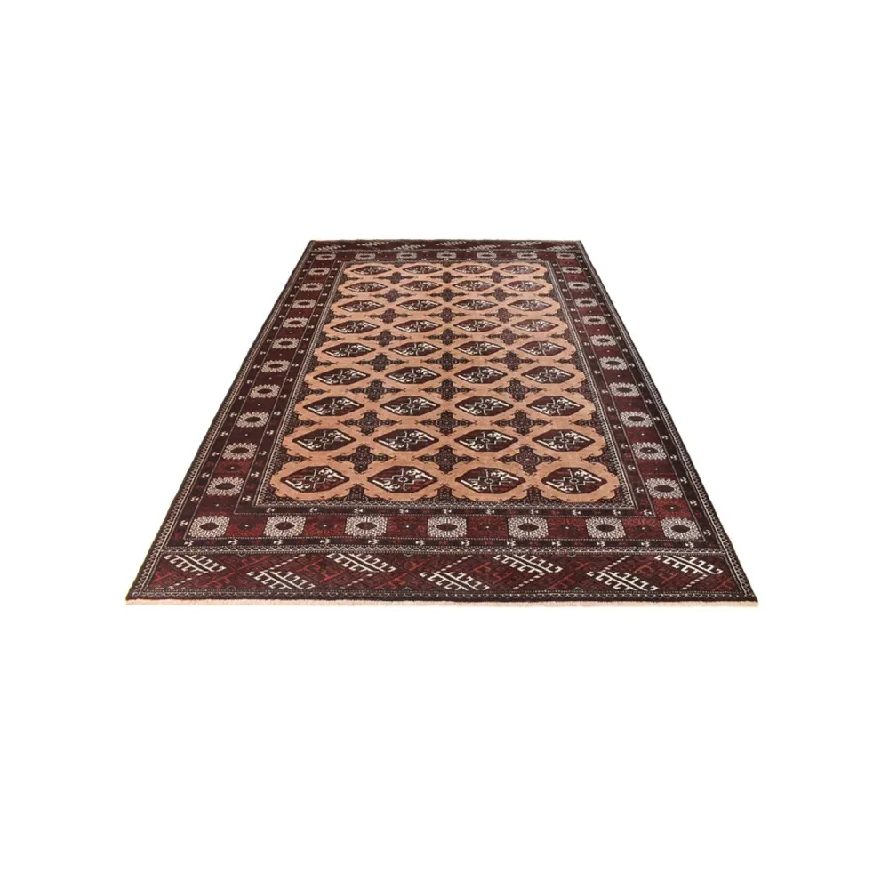 Turkaman teppe - 295 x 198 cm - lys beige