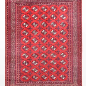 Turkaman teppe - 339 x 255 cm - rød
