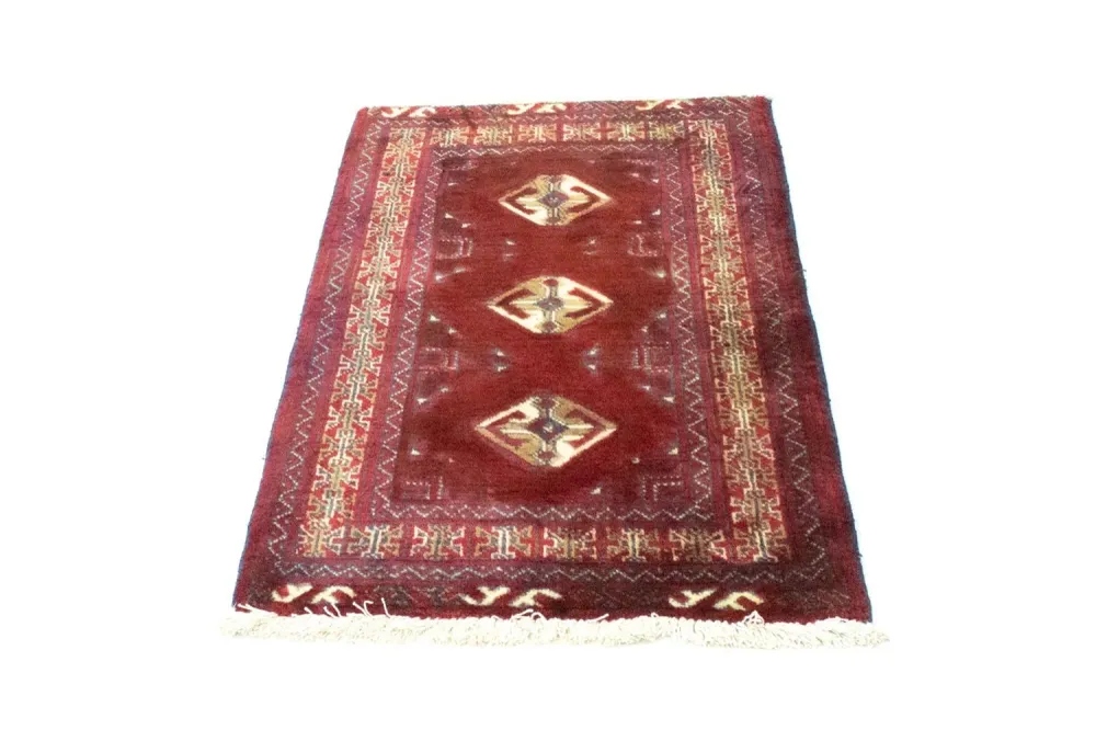 Turkaman teppe - 86 x 62 cm - rød