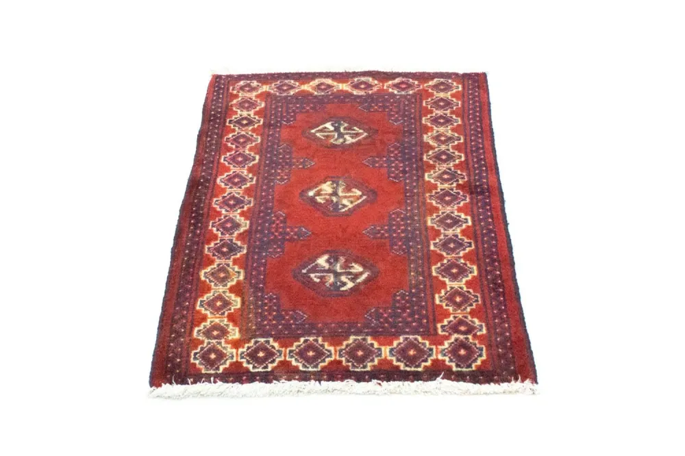 Turkaman teppe - 87 x 62 cm - rød