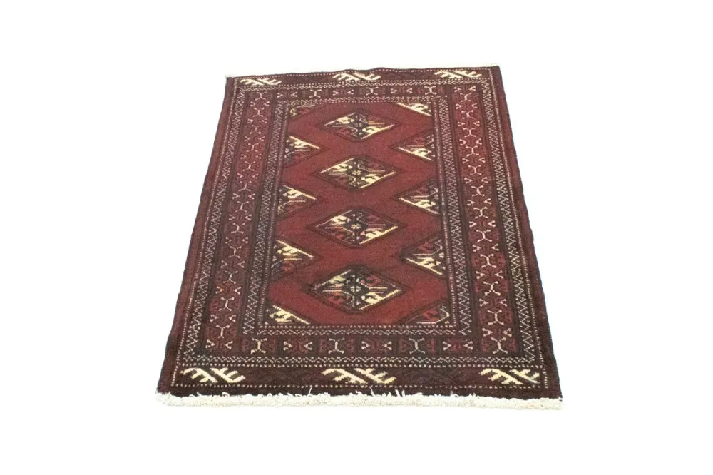 Turkaman teppe - 95 x 66 cm - rød
