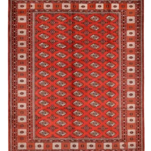 Turkaman teppe - 378 x 295 cm - rød