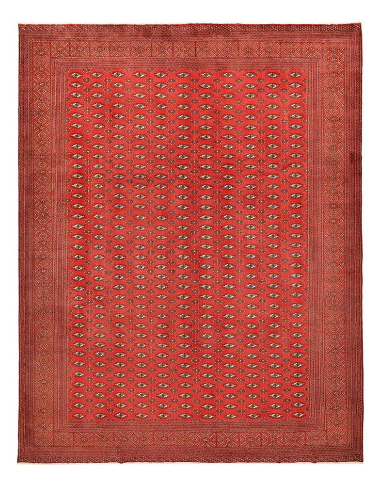 Turkaman teppe - 385 x 304 cm - rød