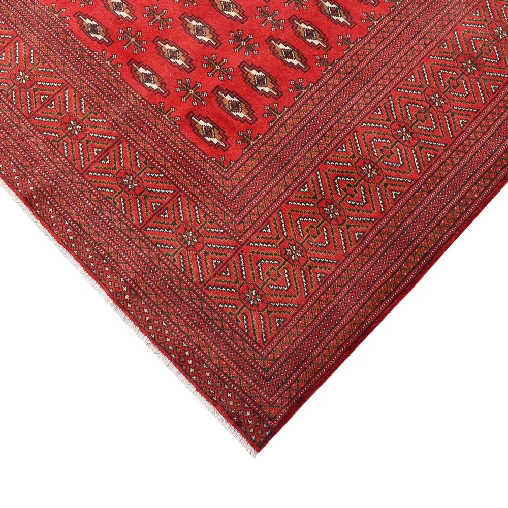 Turkaman teppe - 385 x 304 cm - rød