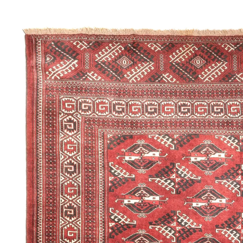 Turkaman teppe - 390 x 280 cm - rød