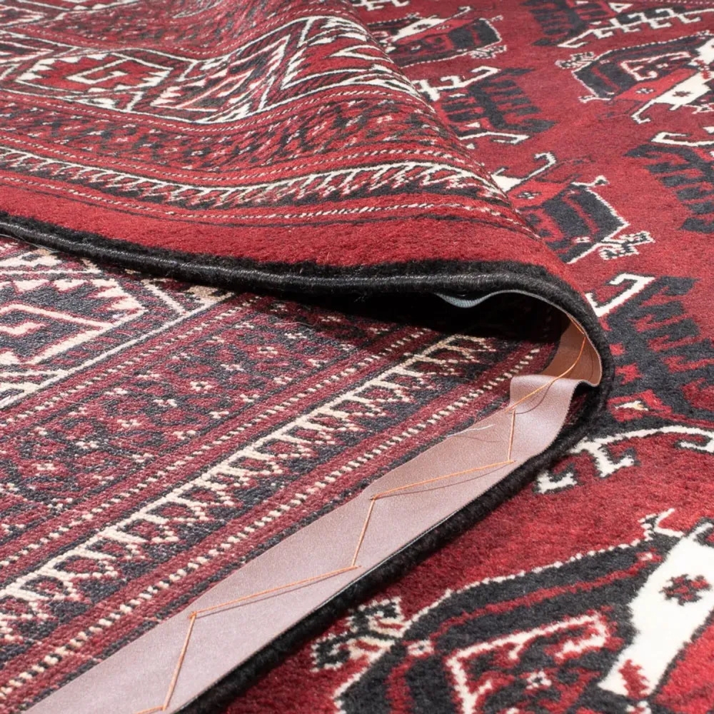 Turkaman teppe - 390 x 280 cm - rød