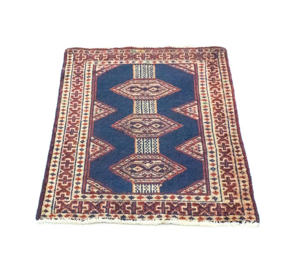 Turkaman teppe - 83 x 63 cm - blå