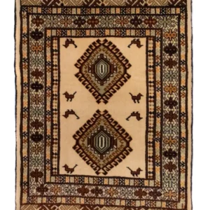 Turkaman teppe - 87 x 64 cm - blå