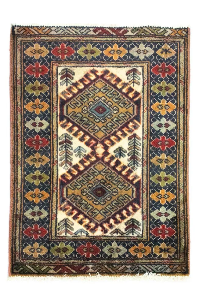 Turkaman teppe - 86 x 60 cm - beige