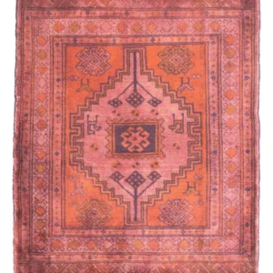 Turkaman teppe - 80 x 67 cm - lys rød