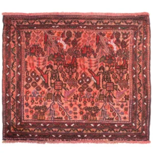 Turkaman teppe - 80 x 68 cm - lys rød
