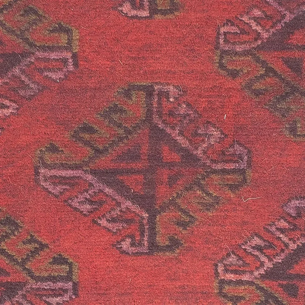Turkaman teppe - 84 x 66 cm - mørk rød