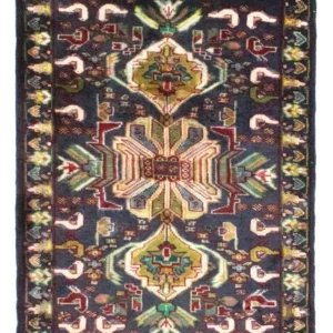 Turkaman teppe - 86 x 70 cm - mørkeblå
