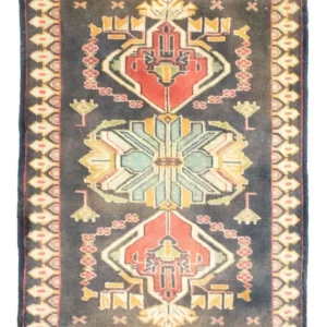 Turkaman teppe - 87 x 67 cm - mørkeblå