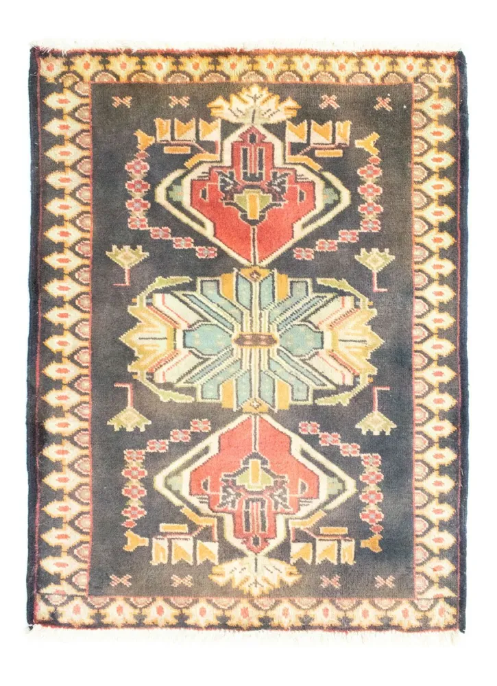 Turkaman teppe - 87 x 67 cm - mørkeblå