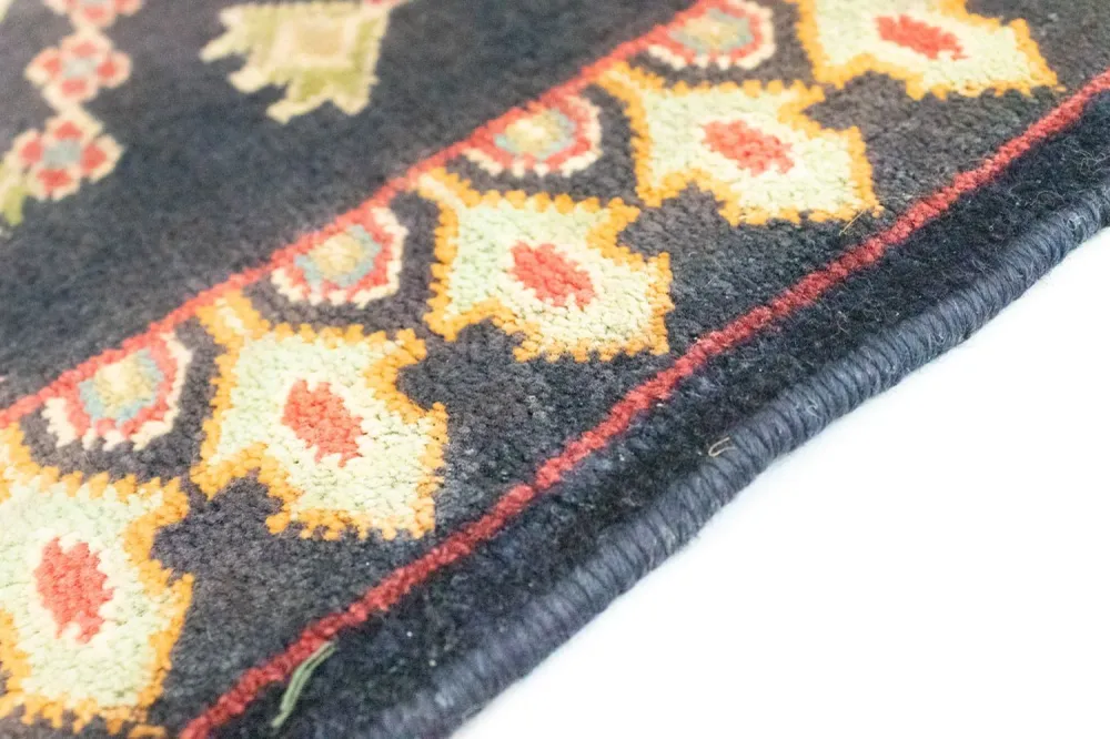 Turkaman teppe - 87 x 67 cm - mørkeblå