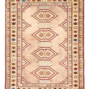 Turkaman teppe - 79 x 64 cm - rosa