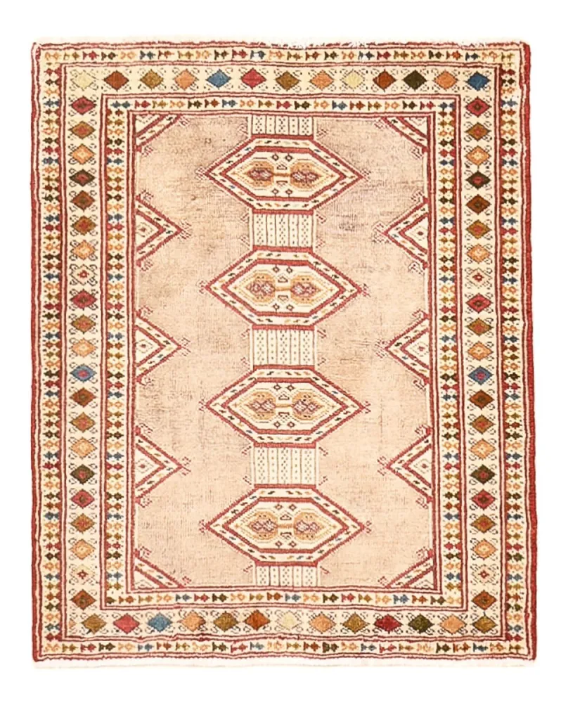 Turkaman teppe - 78 x 64 cm - rosa
