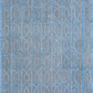 Ullteppe - 180 x 120 cm - havblå