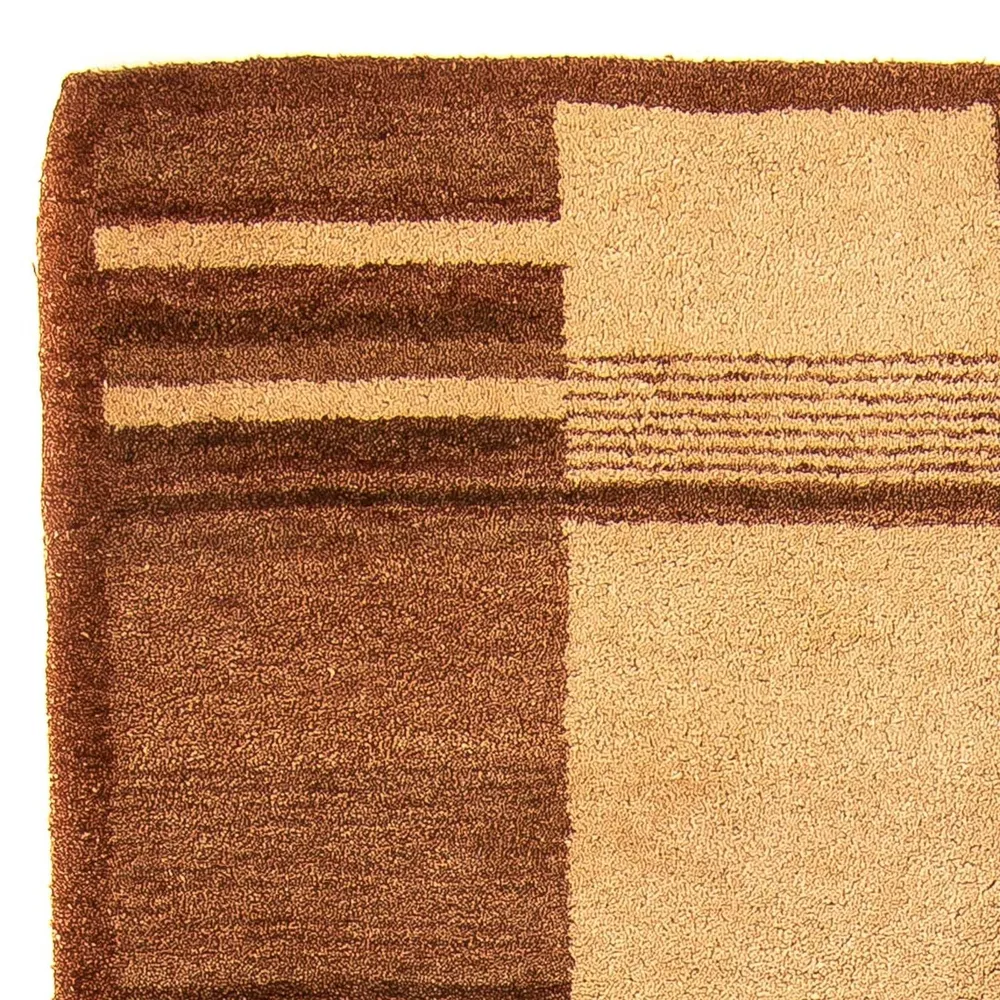 Ullteppe - 196 x 139 cm - brun