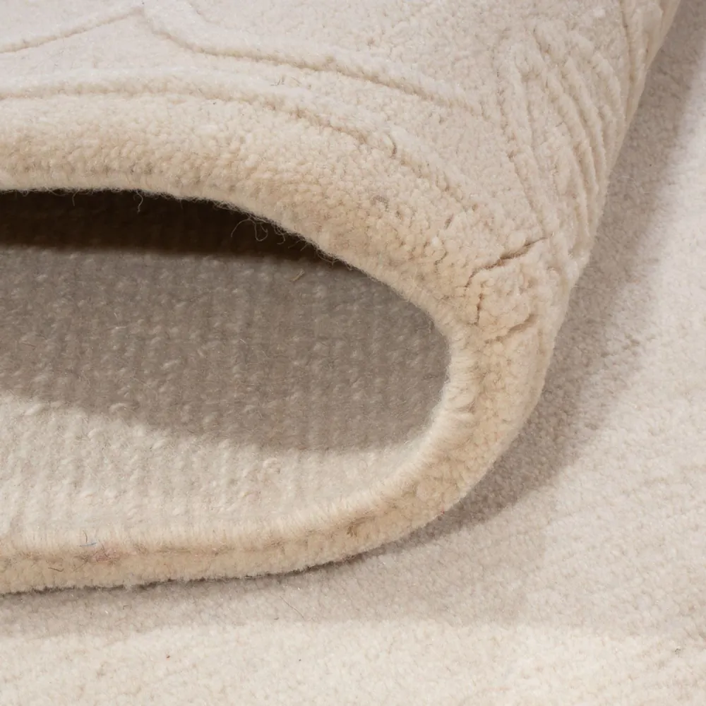 Ullteppe - 201 x 144 cm - beige