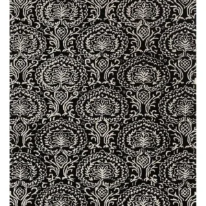 Ullteppe - 240 x 150 cm - svart og hvitt