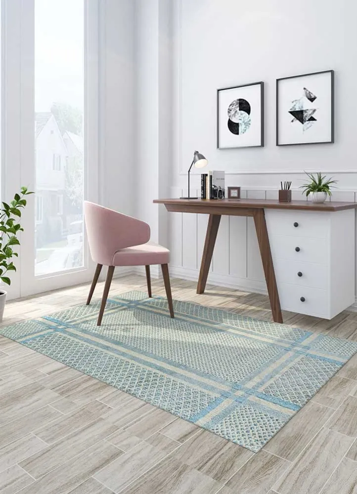 Ullteppe - 300 x 240 cm - blå