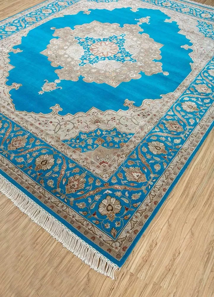Ullteppe - 300 x 240 cm - blå